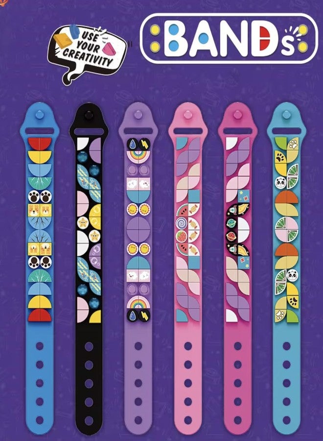 آرت بي أساور ArtBee DIY Dots للأطفال، أساور مكعبات البناء، مجموعة صنع الأساور الإبداعية، أساور الصداقة، أساور حرفية إبداعية للأطفال من الجنسين والمراهقين، هدايا أعياد الميلاد (أزرق) - Image 5